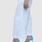 High Waisted Culotte Pant In White