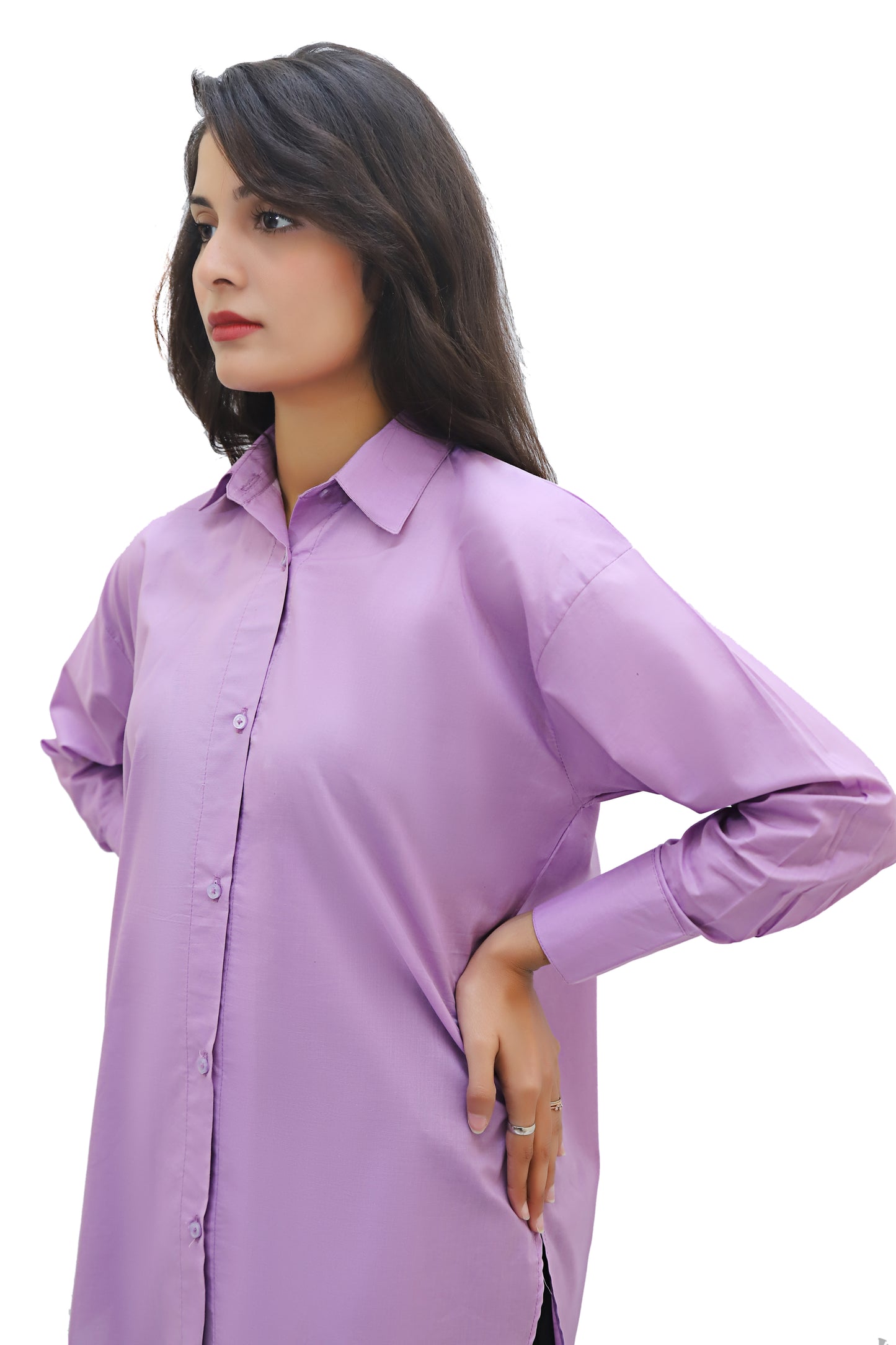 Oversized Shirt- Pastel Purple