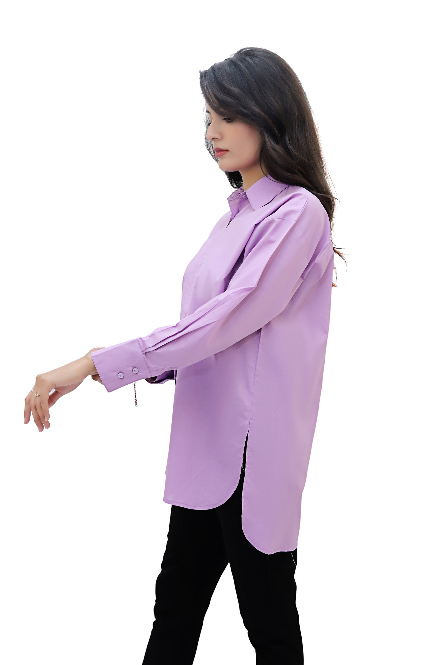 Oversized Shirt- Pastel Purple