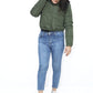 Cropped Puffer Jacket In Green