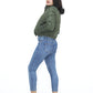 Cropped Puffer Jacket In Green