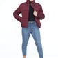 Puffer Jacket In Maroon