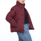 Puffer Jacket In Maroon