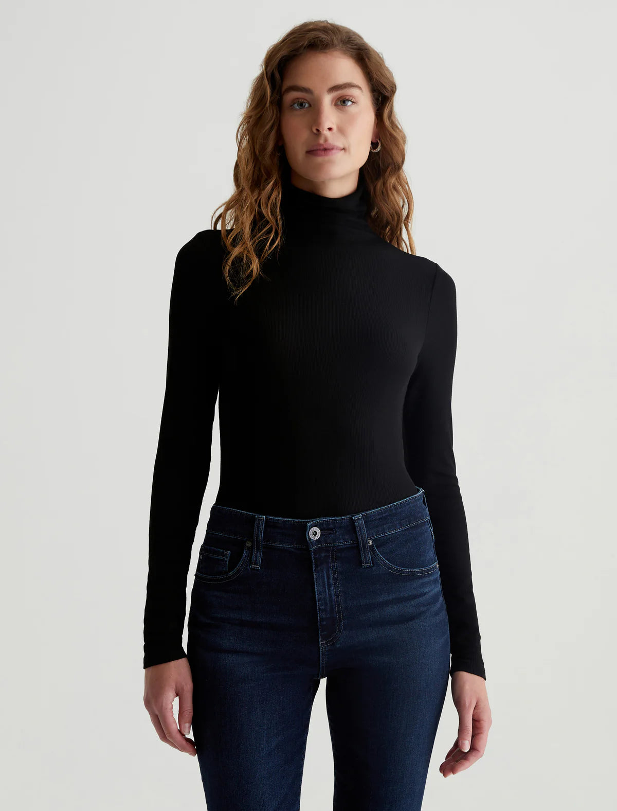 Turtleneck Top  - Black