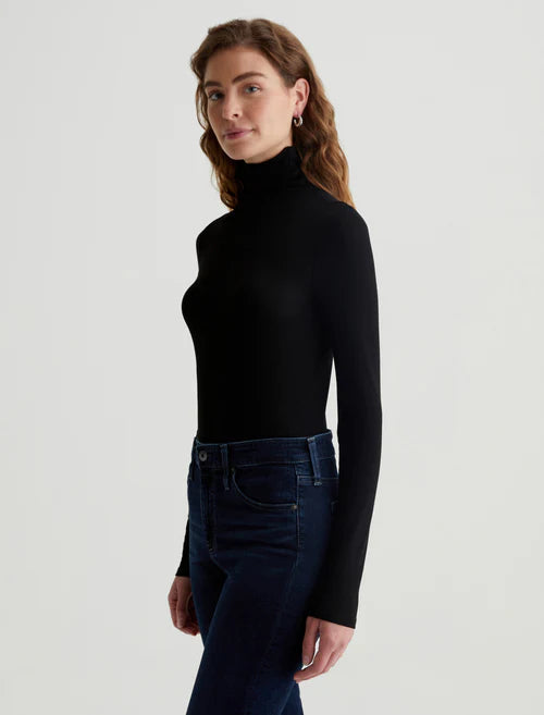 Turtleneck Top  - Black