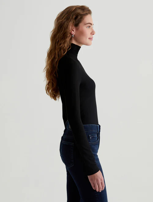 Turtleneck Top  - Black